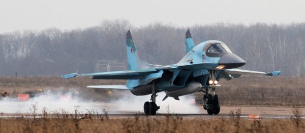 Su-34 bombers arrive from Novosibirsk Su-34 bombers arrive from Novosibirsk - Sputnik International