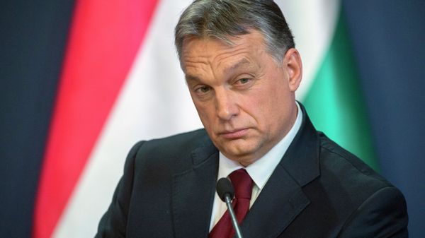 Hungarian Prime Minister Viktor Orban during press conference in the Parliament building in Budapest Hungarian Prime Minister Viktor Orban during press conference in the Parliament building in Budapest - Sputnik International