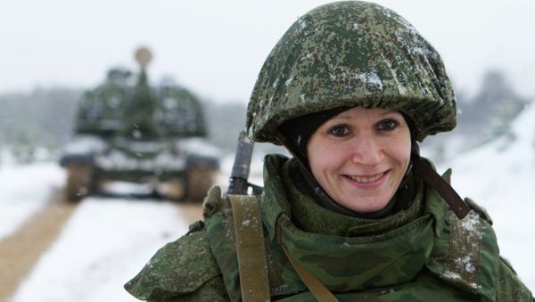 A soldier during a training exercise in Mulino village, Nizhny Novgorod region - Sputnik International