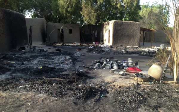 A picture taken on February 13, 2015 shows the village Nougboua after it was attacked by Nigeria's Boko Haram rebels A picture taken on February 13, 2015 shows the village Nougboua after it was attacked by Nigeria's Boko Haram rebels - Sputnik International