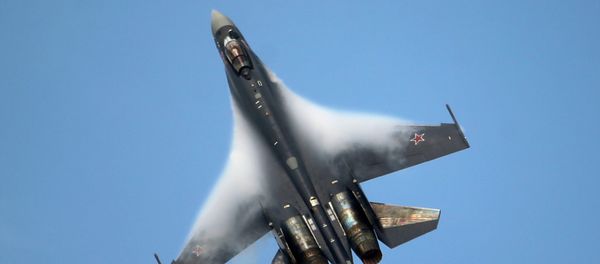 A Sukhoi SU-35 jetfigther performs its demonstration flight during the 50th Paris Air Show at Le Bourget airport, north of Paris A Sukhoi SU-35 jetfigther performs its demonstration flight during the 50th Paris Air Show at Le Bourget airport, north of Paris - Sputnik International