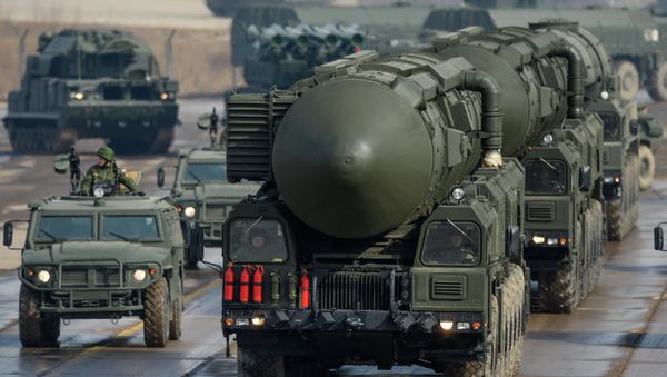Joint rehearsal of marching and mechanized columns for the Victory Day parade - Sputnik International