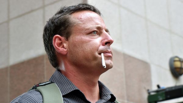 Former Australian Guantanamo Bay inmate David Hicks leaves following his talks with the media at Circular Quay in Sydney Former Australian Guantanamo Bay inmate David Hicks leaves following his talks with the media at Circular Quay in Sydney - Sputnik International