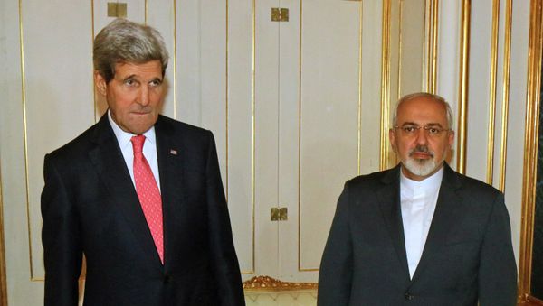 U.S. Secretary of State John Kerry and Iranian Foreign Minister Mohammad Javad Zarif in November, 2014. U.S. Secretary of State John Kerry and Iranian Foreign Minister Mohammad Javad Zarif in November, 2014. - Sputnik International