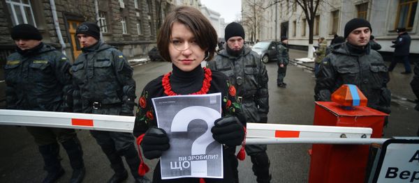 Bonfire of Illusions: Rally in Kiev on Maidan Anniversary Bonfire of Illusions: Rally in Kiev on Maidan Anniversary - Sputnik International