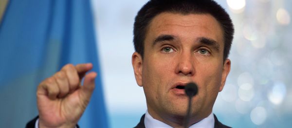 Ukrainian Foreign Minister Pavlo Klimkin speaks to reporters at the State Department in Washington - Sputnik International