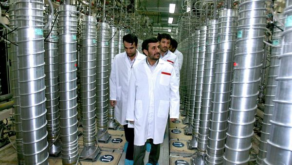 Former Iranian President Mahmoud Ahmadinejad visits the Natanz Uranium Enrichment Facility. Former Iranian President Mahmoud Ahmadinejad visits the Natanz Uranium Enrichment Facility. - Sputnik International