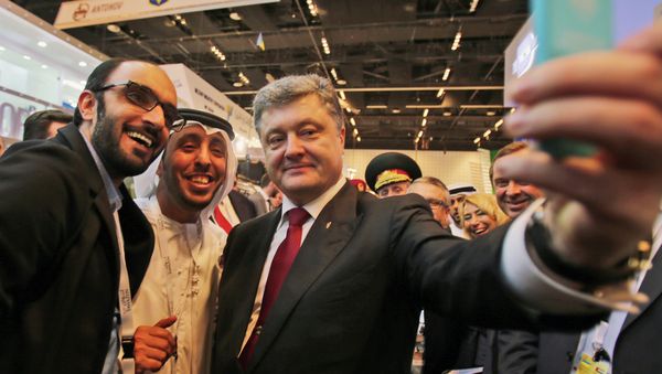During his visit to Abu Dhabi, UAE on Tuesday, Ukrainian President Petro Poroshenko announced that he had signed a weapons deal with the Persian Gulf nation, without providing any more details. During his visit to Abu Dhabi, UAE on Tuesday, Ukrainian President Petro Poroshenko announced that he had signed a weapons deal with the Persian Gulf nation, without providing any more details. - Sputnik International