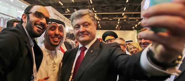 During his visit to Abu Dhabi, UAE on Tuesday, Ukrainian President Petro Poroshenko announced that he had signed a weapons deal with the Persian Gulf nation, without providing any more details. During his visit to Abu Dhabi, UAE on Tuesday, Ukrainian President Petro Poroshenko announced that he had signed a weapons deal with the Persian Gulf nation, without providing any more details. - Sputnik International