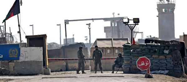 Afghan National Army (ANA) soldiers stand guard at the main gate of the Parwan Detention Facility Center on the outskirts of Bagram, some 50 kilometers (30 miles) north of Kabul, Afghanistan Afghan National Army (ANA) soldiers stand guard at the main gate of the Parwan Detention Facility Center on the outskirts of Bagram, some 50 kilometers (30 miles) north of Kabul, Afghanistan - Sputnik International