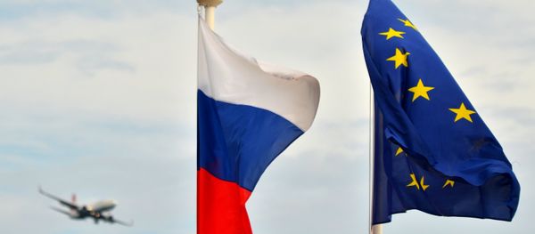 Flags of Russia, the EU, France on the promenade of Nice. (File) Flags of Russia, the EU, France on the promenade of Nice. (File) - Sputnik International
