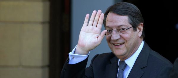 Cyprus President Nicos Anastasiades waves Cyprus President Nicos Anastasiades waves - Sputnik International