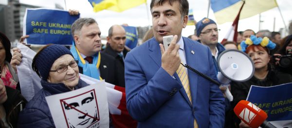 Former Georgian President Mikhail Saakashvili has come to Washington to persuade national legislators and government officials that they should arm the Ukrainian government. Former Georgian President Mikhail Saakashvili has come to Washington to persuade national legislators and government officials that they should arm the Ukrainian government. - Sputnik International