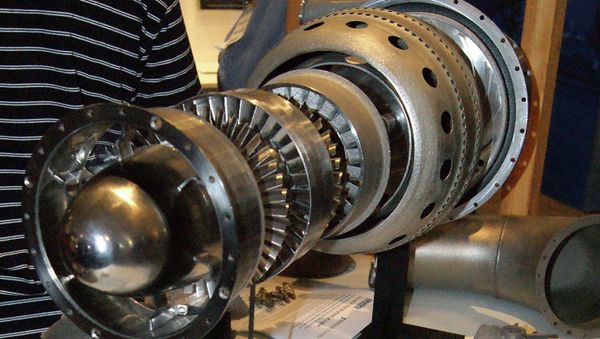 The world's first 3D-printed jet engine can be seen on display at the Avalon International Air Show southwest of Melbourne February 26, 2015 - Sputnik International