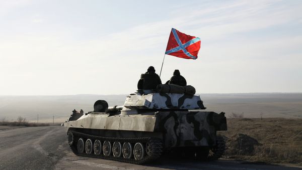 The self-proclaimed Donetsk and Lugansk people’s republics in eastern Ukraine issued a joint statement Wednesday. The self-proclaimed Donetsk and Lugansk people’s republics in eastern Ukraine issued a joint statement Wednesday. - Sputnik International