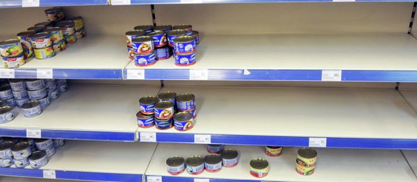 Shelves at a grocery store in Lviv. Shelves at a grocery store in Lviv. - Sputnik International