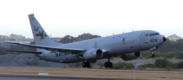 A U.S. Navy P-8 Poseidon takes off from Perth Airport in 2014. A U.S. Navy P-8 Poseidon takes off from Perth Airport in 2014. - Sputnik International