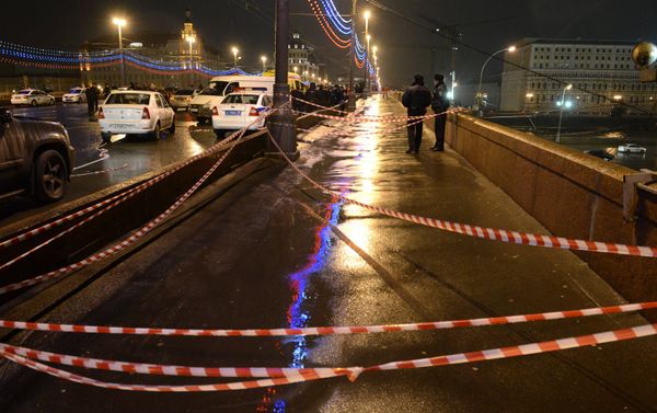 On the site of the killing of leading opposition figure and former deputy prime minister Boris Nemtsov On the site of the killing of leading opposition figure and former deputy prime minister Boris Nemtsov - Sputnik International