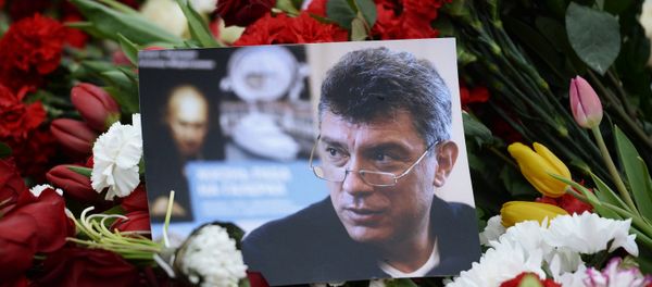 Flowers on murder scene of politician Boris Nemtsov Flowers on murder scene of politician Boris Nemtsov - Sputnik International