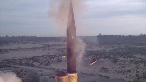 Feb. 25, 2013 - The Israel Missile Defense Organization (IMDO) and the U.S. Missile Defense Agency (MDA) completed a successful flight test of the Arrow-3 interceptor missile. - Sputnik International