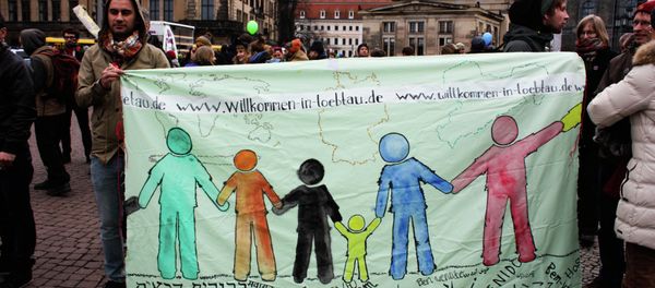 Antiracism Demo in Dresden Antiracism Demo in Dresden - Sputnik International
