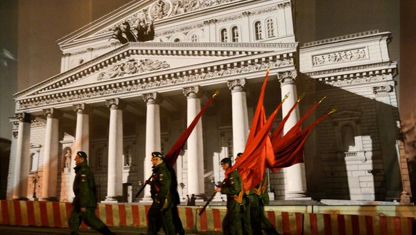 Victory Day Parade rehearsal on Red Square in Moscow Victory Day Parade rehearsal on Red Square in Moscow - Sputnik International