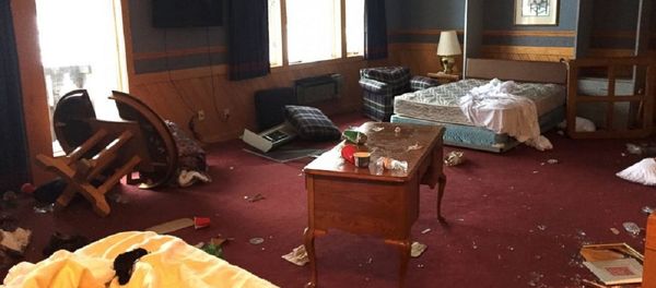A photos showing some of the damage done by a University of Michigan frat at the Treetops Resort A photos showing some of the damage done by a University of Michigan frat at the Treetops Resort - Sputnik International
