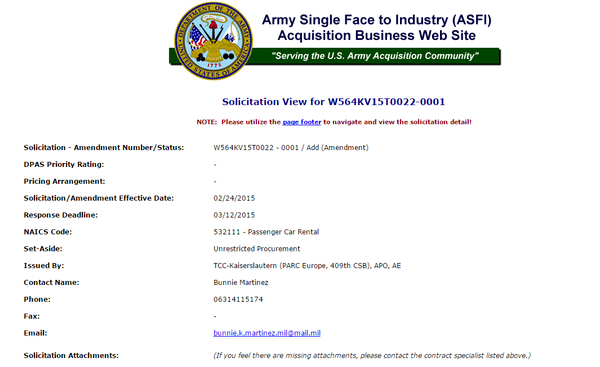 US Army Acquisitions Web Site - Sputnik International