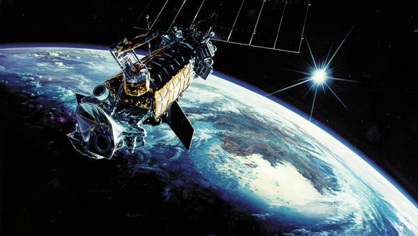 Defense Meteorological Satellite Program Primary function: Collect terrestrial, space en- vironment and Earth surface data. Dimensions: Approximately 14 ft. long. Weight: 2,545 lbs., includ- ing 592-pound sensor payload. Defense Meteorological Satellite Program Primary function: Collect terrestrial, space en- vironment and Earth surface data. Dimensions: Approximately 14 ft. long. Weight: 2,545 lbs., includ- ing 592-pound sensor payload. - Sputnik International