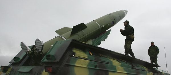 Tochka short-range tactical ballistic missile launched from test area in the Kaliningrad Region Tochka short-range tactical ballistic missile launched from test area in the Kaliningrad Region - Sputnik International