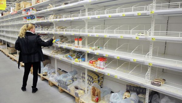 Hype at grocery stores in Lviv - Sputnik International