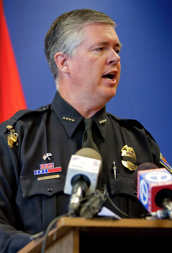 Albuquerque Police Chief Ray Schultz, speaks during a news conference Albuquerque Police Chief Ray Schultz, speaks during a news conference - Sputnik International