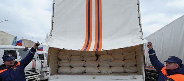 Seventeenth humanitarian convoy for southeastern Ukraine being formed in Rostov Region Seventeenth humanitarian convoy for southeastern Ukraine being formed in Rostov Region - Sputnik International