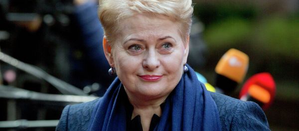 Lithuanian President Dalia Grybauskaite arrives for an EU summit in Brussels - Sputnik International