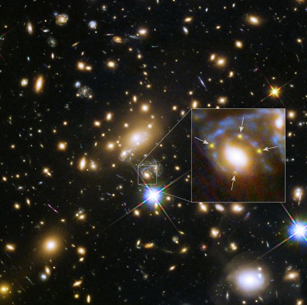 Galaxy cluster MACS j1149.5+223 and a supernova four times over Galaxy cluster MACS j1149.5+223 and a supernova four times over - Sputnik International