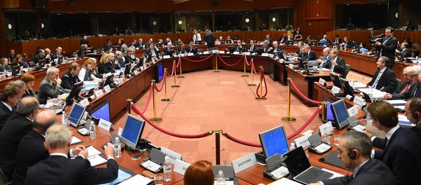 European Foreign Ministers attend an emergency meeting of Foreign Affairs Council at the European Council headquarters in Brussels on January 29, 2015 - Sputnik International
