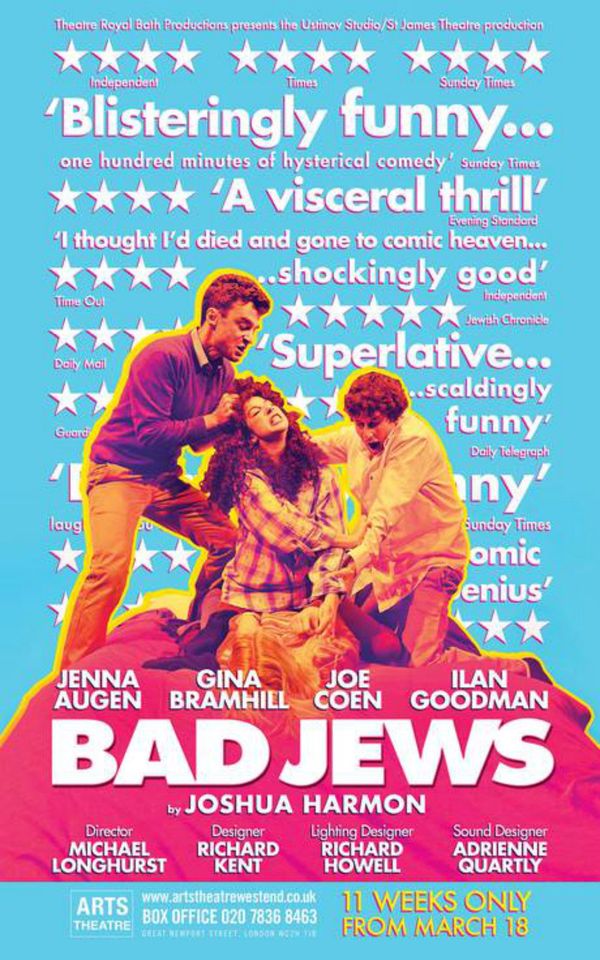 Poster for a play called Bad Jews Poster for a play called Bad Jews - Sputnik International