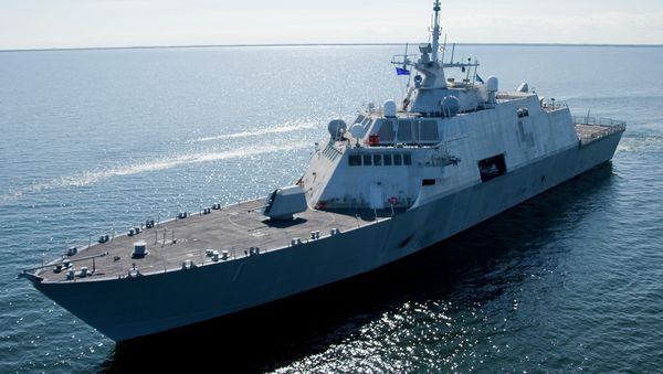 This July 28, 2008 file photo shows USS Freedom, the first ship in the Navy's new Littoral Combat Ship (LCS) class. - Sputnik International