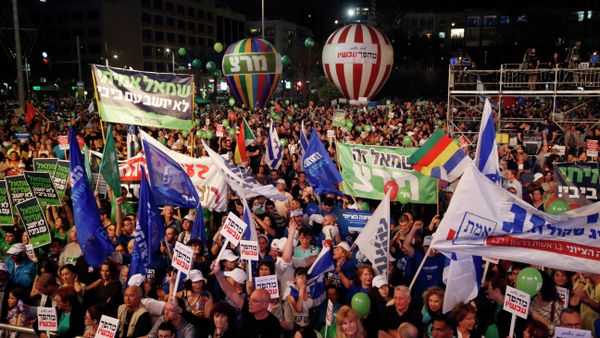 Israelis take part in a rally Israelis take part in a rally - Sputnik International