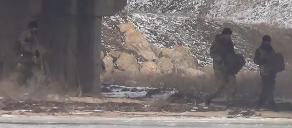 No Way Back: Ukrainian Soldiers Allegedly Mine Two Bridges to Crimea - Sputnik International
