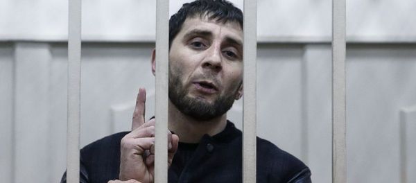 Zaur Dadayev, charged with involvement in the murder of Russian opposition figure Boris Nemtsov, speaks inside a defendants' cage in Moscow Zaur Dadayev, charged with involvement in the murder of Russian opposition figure Boris Nemtsov, speaks inside a defendants' cage in Moscow - Sputnik International