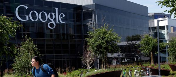 In this June 5 photo, a man rides a bike past a Google sign at the company's headquarters in Mountain View, California. In this June 5 photo, a man rides a bike past a Google sign at the company's headquarters in Mountain View, California. - Sputnik International