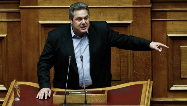 Greece Defense Minister Panos Kammenos Greece Defense Minister Panos Kammenos - Sputnik International
