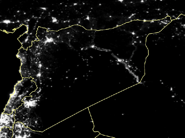 A recently released observation over Syria’s nighttime lights reveals that 83% of the country’s lights have gone out since the start of the military conflict on its grounds. A recently released observation over Syria’s nighttime lights reveals that 83% of the country’s lights have gone out since the start of the military conflict on its grounds. - Sputnik International