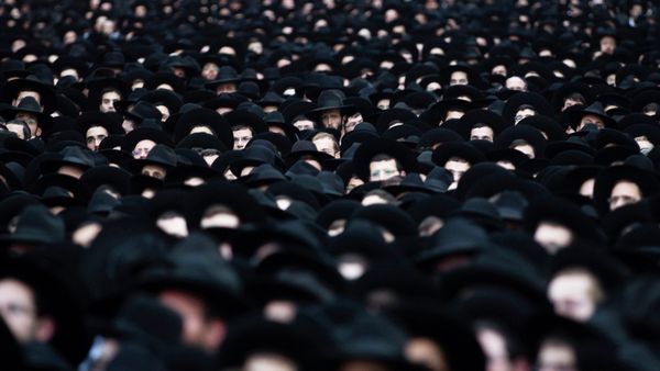 Ultra-Orthodox Jews take part in a rally supporting the United Torah Judaism party in Bnei Brak near Tel Aviv  - Sputnik International