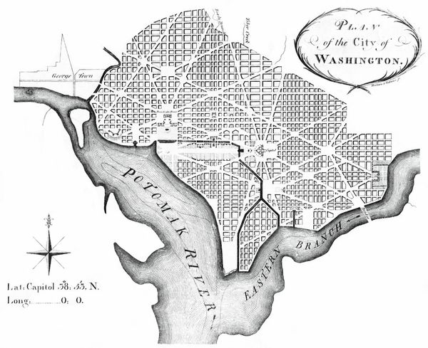 The L'Enfant Plan for Washington, D.C., as revised by Andrew Ellicott in 1792 The L'Enfant Plan for Washington, D.C., as revised by Andrew Ellicott in 1792 - Sputnik International
