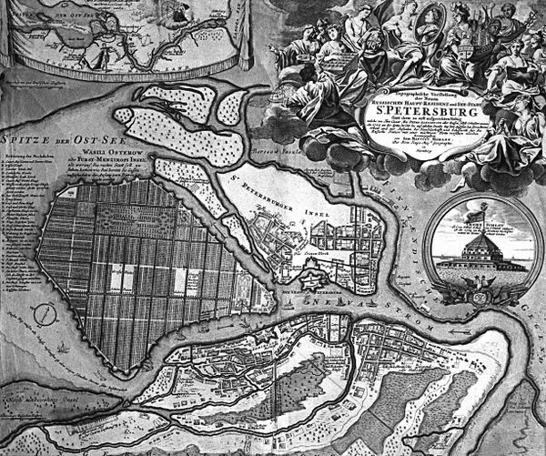Plan of St.Petersburg, 1716 Plan of St.Petersburg, 1716 - Sputnik International
