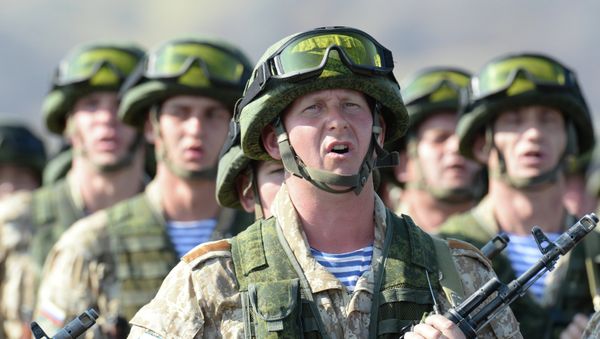 Army servicemen of the 31st Individual Assault Brigade at the joint exercises of the CSTO Collective Rapid Reaction Force - Sputnik International