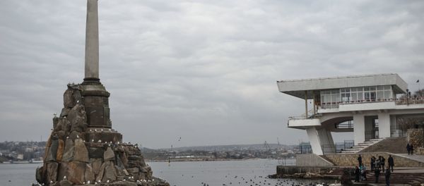 View of the Monument to Sunken Ships and the Sevastopol quay. View of the Monument to Sunken Ships and the Sevastopol quay. - Sputnik International