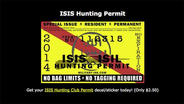 ISIS Hunting Permit featured on the ISIS Hunting Club website - Sputnik International